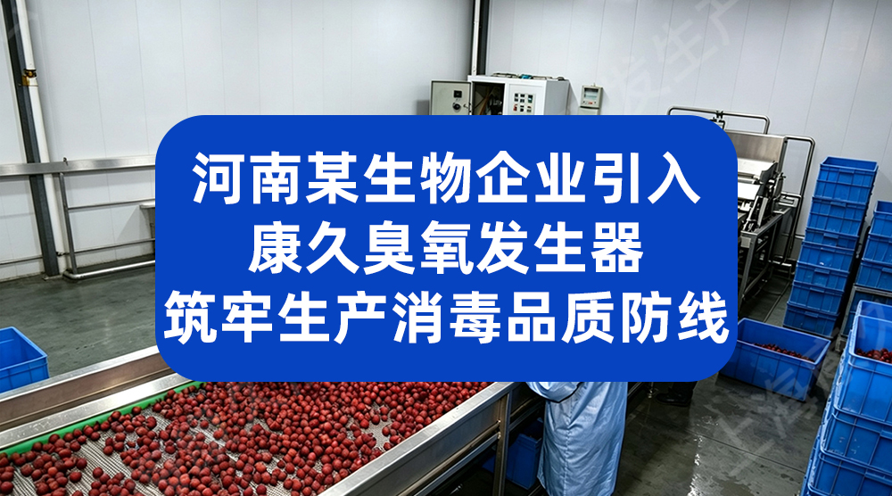 深圳某食品公司引入臭氧发生器后，产品合格率稳定达标