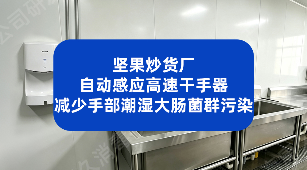 坚果炒货厂自动感应高速干手器 减少手部潮湿大肠菌群污染