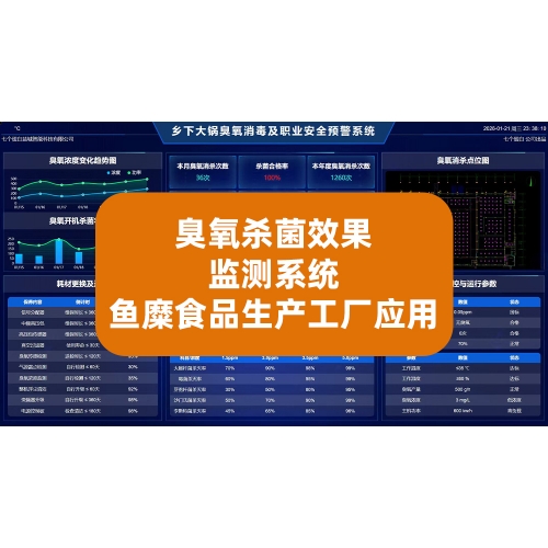 臭氧杀菌效果监测系统，在鱼糜水产食品生产工厂的应用
