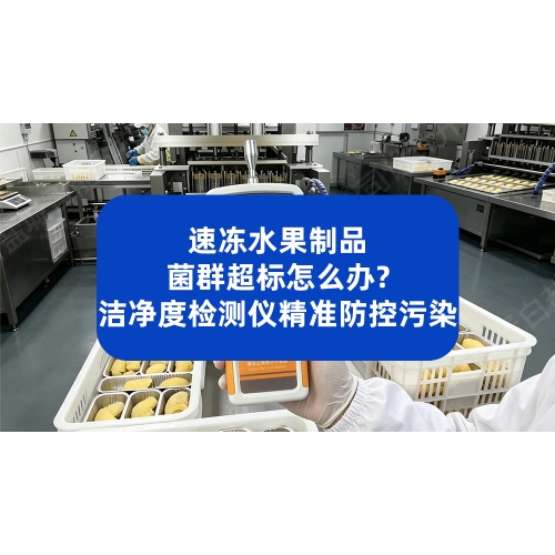 速冻水果制品菌群超标怎么办？洁净度检测仪精准防控污染